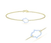 Light Sapphire Opal Bracelet BRS-238A-GP